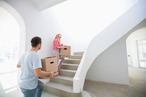 Commercial moving team handling office equipment in Ratcliff