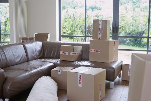 Professional movers handling belongings inside a Ratcliff property
